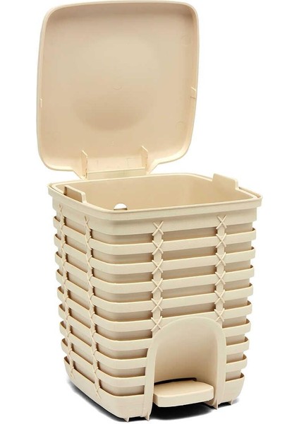 Palm Pedallı Kare Çöp Kovası 9 Lt - Bej fiyatları