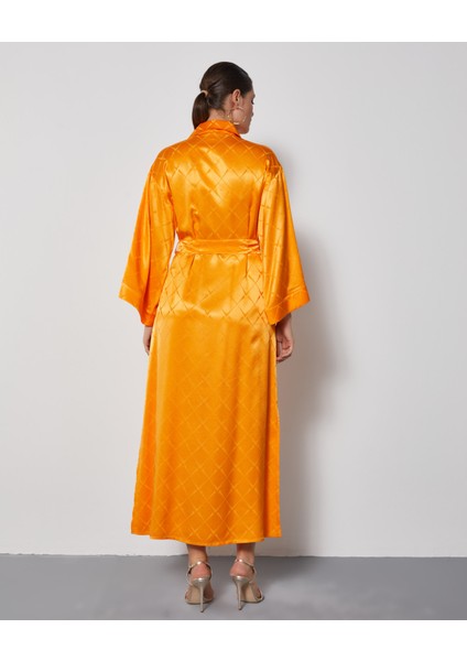 Kadın Midi Elbise - Gold Düğme Detaylı - Kemerli - Zarif ve Şık - Günlük ve Özel Gün Için Elbise fırsatları