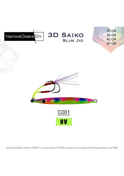 3D Saiko Slim Jig 40GR C001