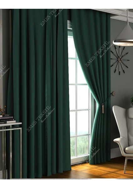 Yeşil Blackout, Işık Geçirmez Karartma Güneşlik, Pilesiz (Tek Kanat Fon Perde) fiyatları