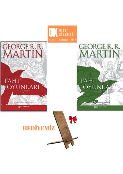 Taht Oyunları Çizgi Roman 1-2 / 2 Kitap Takım ( Telefon Tutucu Hediyemiz)
