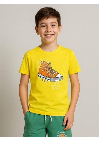 Erkek Çocuk Pamuklu Ayakkabı Baskılı Şortlu Takım fiyatları