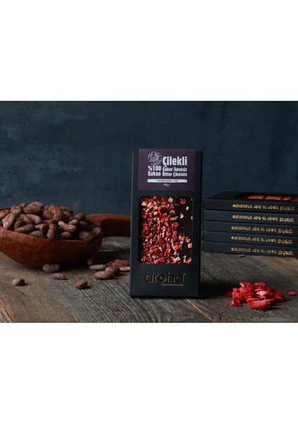 İkili Avantaj Paket Kakao Çilekli Şeker İlavesiz Bitter Çikolata 85 g x 2 Adet fiyatları