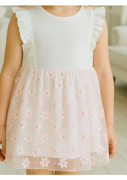 Kız Çocuk Çiçek Desenli Elbise fırsatları