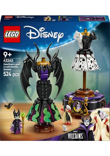 Disney Kötüleri Malefiz'in ve Cruella De Vil'in Elbiseleri 43262-9 Yaş ÜZERI(524 Parça) modelleri