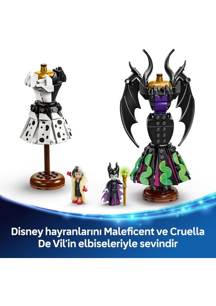 Disney Kötüleri Malefiz'in ve Cruella De Vil'in Elbiseleri 43262-9 Yaş ÜZERI(524 Parça)