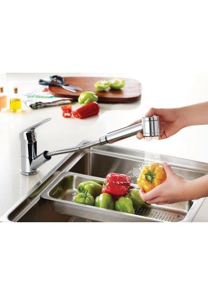 Harmony A41864EXP Pull-Out Eviye Bataryası, Krom