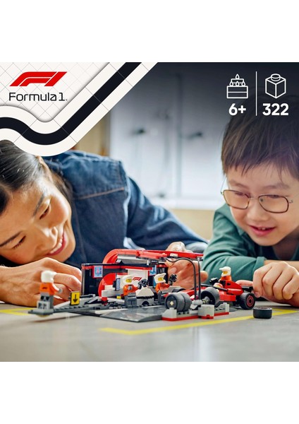 City Ferrari Arabalı F1 Pit Stop ve Pit Ekibi 60443-6 Yaş ve Üzeri Yarış Arabası (322 Parça) modelleri
