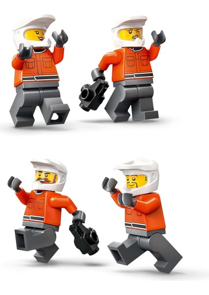 City Ferrari Arabalı F1 Pit Stop ve Pit Ekibi 60443-6 Yaş ve Üzeri Yarış Arabası (322 Parça)