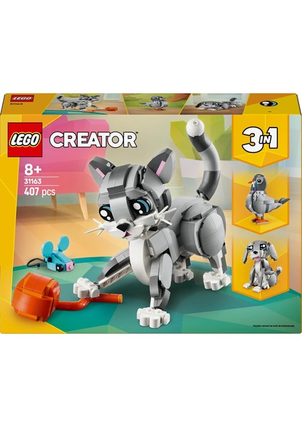 Creator 3’ü 1 Arada Oyunbaz Kedi 31163-8 Yaş ve Üzeri (407 Parça) fırsatları