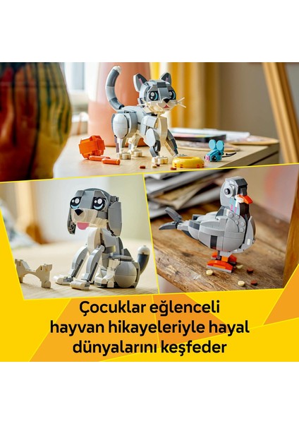 Creator 3’ü 1 Arada Oyunbaz Kedi 31163-8 Yaş ve Üzeri (407 Parça)