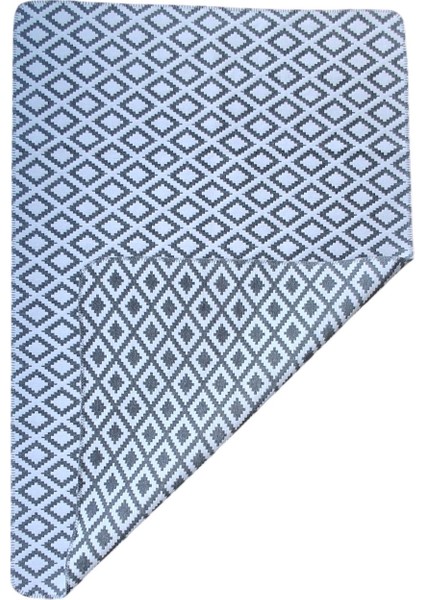 Staywithlove Kilim Saçaksız Dokuma Kilim Robot Süpürgeye Uygun Çift Taraflı Kullanılabilir Çamaşır Makinesinde Yıkanabilir