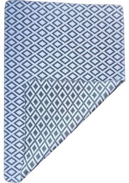 Staywithlove Kilim Saçaksız Dokuma Kilim Robot Süpürgeye Uygun Çift Taraflı Kullanılabilir Çamaşır Makinesinde Yıkanabilir