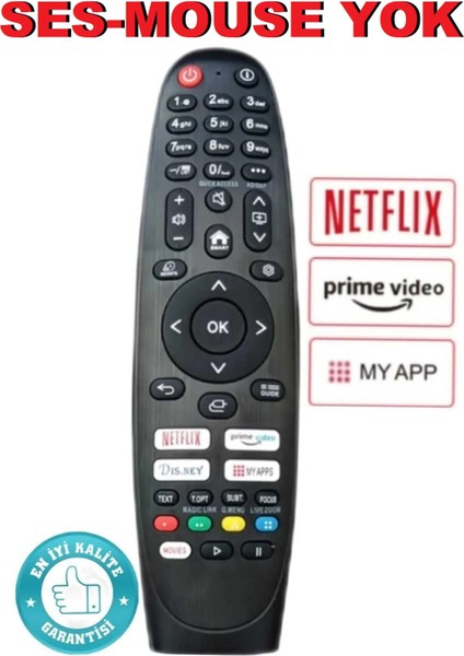 Lg ( Ses Mouse Yok ) RM-L1818AS MR-600/MR-650/MR-19BA/MR-20GA/MR-21GA/MR22GA/MR23GA Tv Kumanda