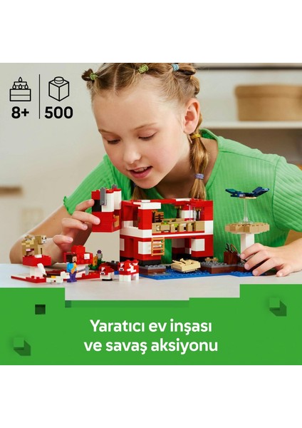Minecraft Mooshroom Evi 21270, 8 Yaş ve ÜZERI(500 Parça) indirimleri