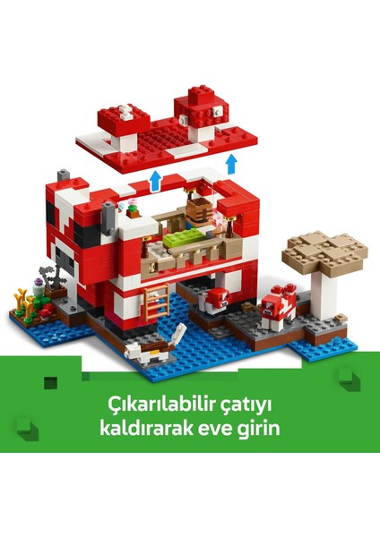 Minecraft Mooshroom Evi 21270, 8 Yaş ve ÜZERI(500 Parça)