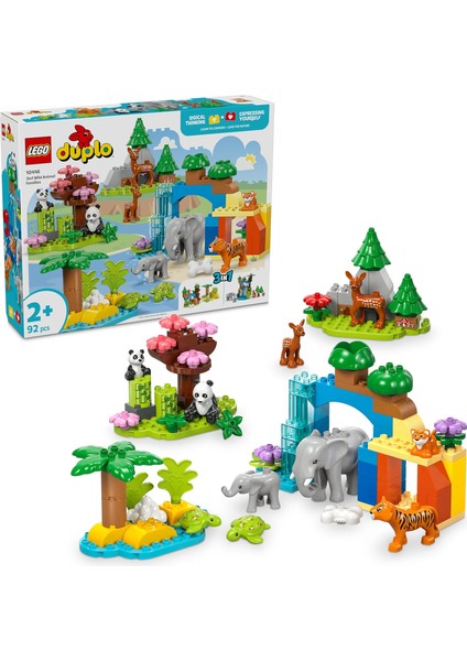 Duplo Kasabası 3’ü 1 Arada Vahşi Hayvan Aileleri 10446-2 Yaş ve Üzeri (92 Parça)