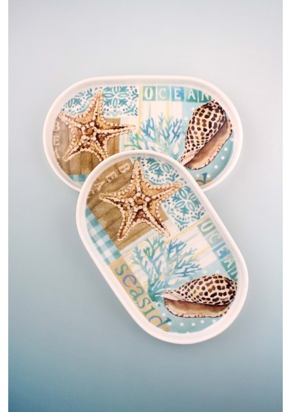 Seaside 2 Parça Sunum Tabağı