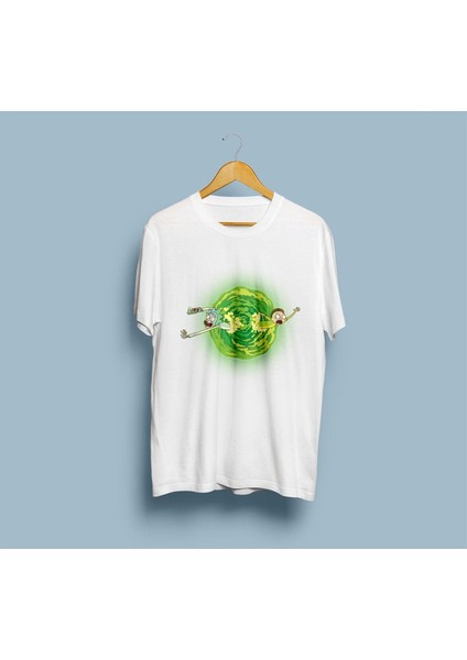Oversize Rick And Morty Çizgi Dizi Tasarım Uniex T-Shirt