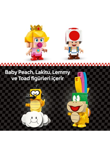 Super Mario: Mario Kart – Baby Peach ve Grand Prix Seti 72036, 8 Yaş ve Üzeri (823 Parça)