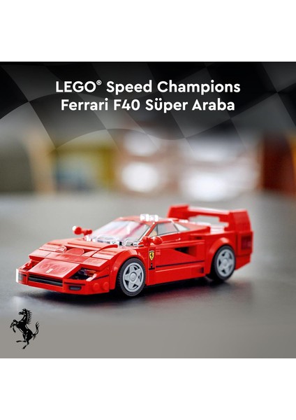 Speed Champions Ferrari F40 Süper Araba 76934 – 9 Yaş ve ÜZERI(318 Parça) indirimleri