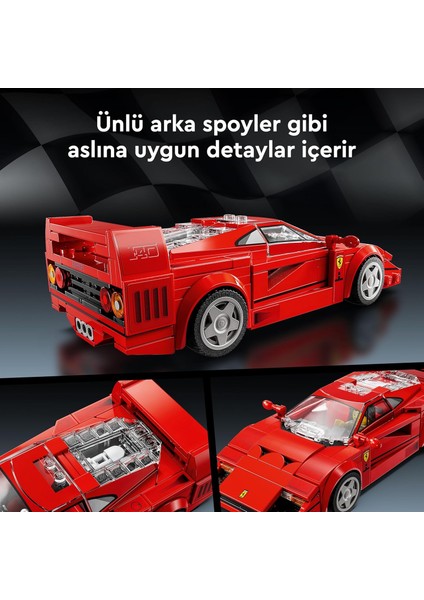 Speed Champions Ferrari F40 Süper Araba 76934 – 9 Yaş ve ÜZERI(318 Parça)