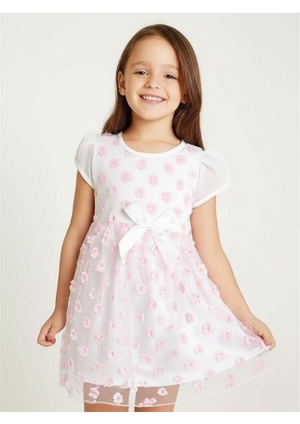 Kız Çocuk Çiçek Desenli Pamuklu Elbise fiyatları