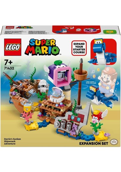 Super Mario Dorrie'nin Batık Gemi Macerası Ek Macera Seti 71432-7 Yaş ve ÜZERI(500 Parça) modelleri