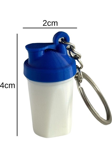 Beyaz Mavi Sallanan Sesli Anahtarlık, 2'li Paket, PLA Malzeme modelleri