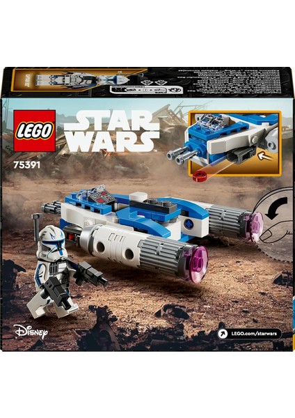 Star Wars: Klon Savaşları Yüzbaşı Rex Y-Wing Mikro Savaşçı 75391-6 Yaş ve Üzeri(99 Parça)