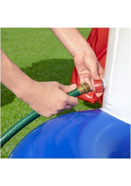 53079 Köpek Balığı Temalı Kaydıraklı, Fıskiyeli Havuz, 234 x 203 x 129CM fırsatları