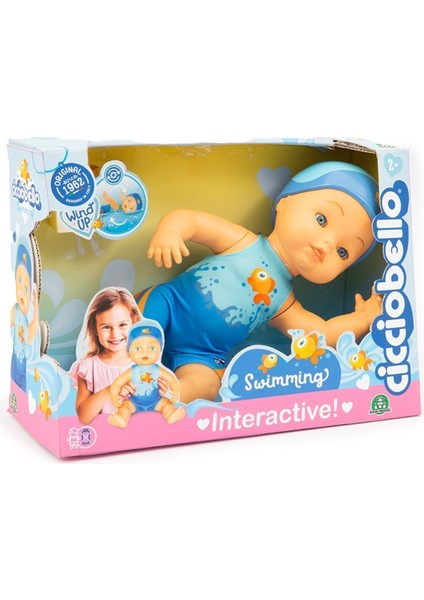 Mayolu Kurmalı ve Kendiliğinden Yüzen Bebek - Plaj Oyuncağı - 30 cm fırsatları
