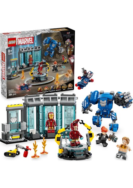 ǀ Marvel Iron Man’in Laboratuvarı: Zırh Salonu 76315-8 Yaş ve Üzeri (384 Parça)