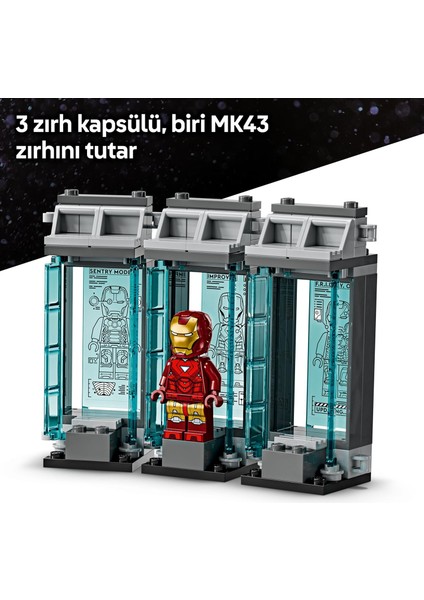 ǀ Marvel Iron Man’in Laboratuvarı: Zırh Salonu 76315-8 Yaş ve Üzeri (384 Parça)