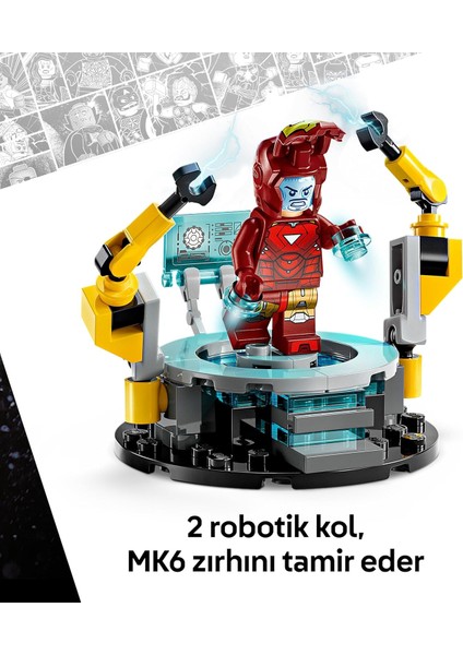 ǀ Marvel Iron Man’in Laboratuvarı: Zırh Salonu 76315-8 Yaş ve Üzeri (384 Parça)