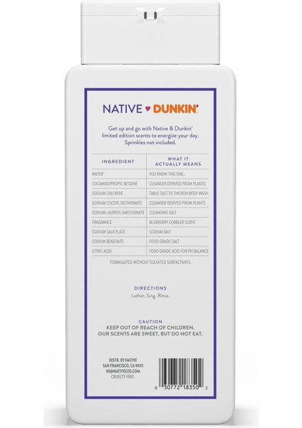 Dunkin Blueberry Cobbler Vücut Şampuanı 532 ml fiyatları