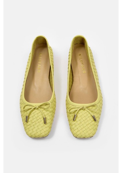 Lisandro Sarı Hakiki Deri Kadın Babet