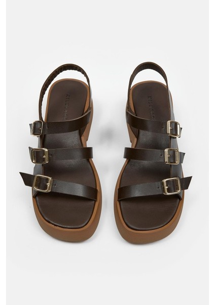 Lindsay Acı Kahve Hakiki Deri Kadın Sandalet fiyatları