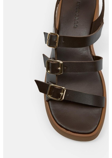 Lindsay Acı Kahve Hakiki Deri Kadın Sandalet modelleri