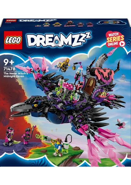 Dreamzzz Never Cadısı’nın Gece Yarısı Kuzgunu 71478 – 9 Yaş ve ÜZERI(1203 Parça) modelleri