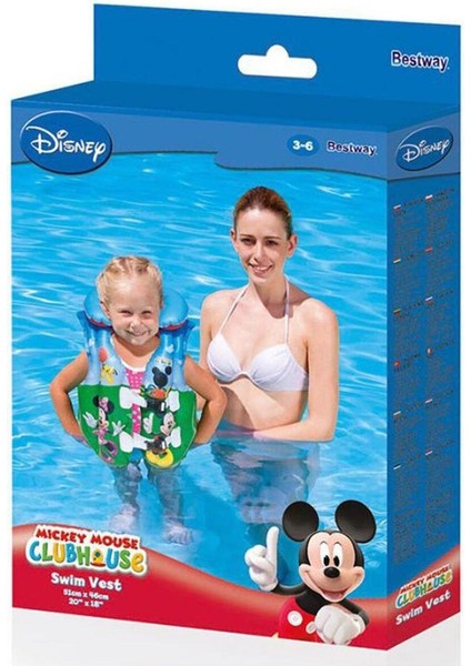Can Yeleği Mickey Mouse 51X46 cm - 91030