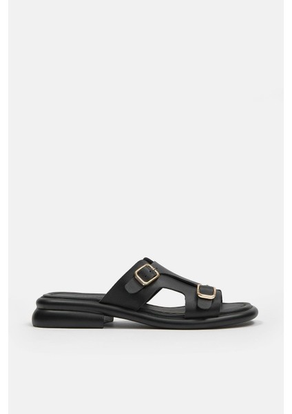 Marcia Siyah Hakiki Deri Kadın Terlik