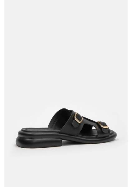 Marcia Siyah Hakiki Deri Kadın Terlik fırsatları