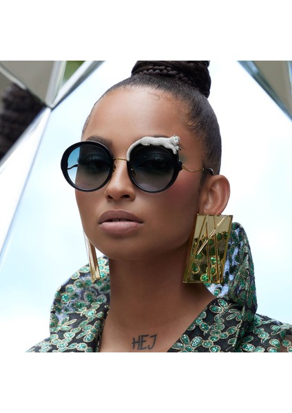 Anna-Karın Karlsson Rose Et La Roue 2.0 Leopar Güneş Gözlüğü fırsatları