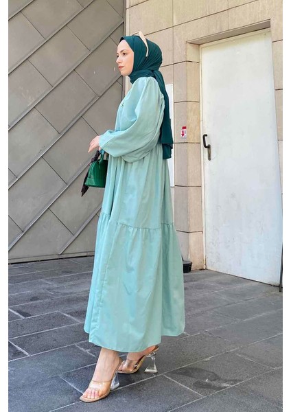 Yazlık Elica Elbise Mint Yeşili fiyatları
