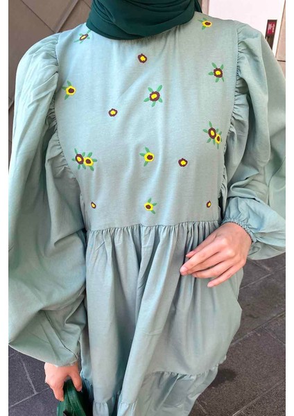 Yazlık Elica Elbise Mint Yeşili fırsatları