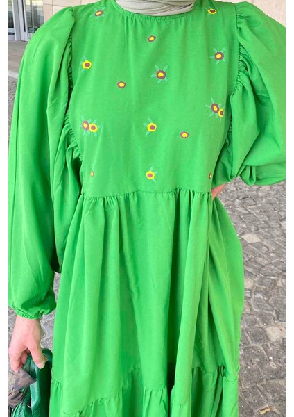 Yazlık Elica Elbise Yeşil modelleri