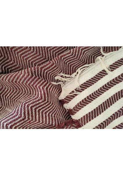 Summer Line Çok Amaçlı Örtü Pike Koltuk Örtüsü 170X220 Bordo
