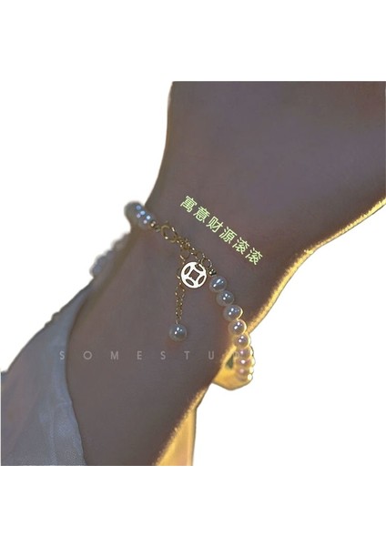 Sınıf Bilezik Ins Bestie Aynı Stil Hafif Lüks Zarif Retro Kadın Niş Tasarım Şanslı (Yurt Dışından)