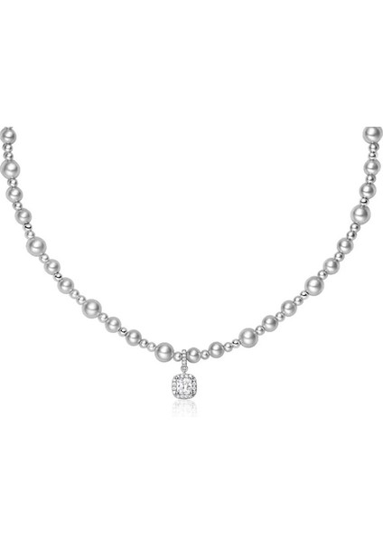 Kadınlar Için Zarif Inci Kolye, Hafif Lüks, Üst Düzey Tasarım, Şık Mizaç, Çok Yönlü, Zarif Köprücük Kemiği Kolyesi (Yurt Dışından)